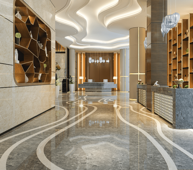 Floor Coating in Lobby Space